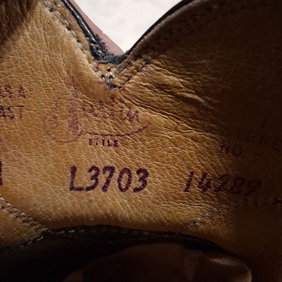 JUSTIN Women's Size 5.5A Vintage Black Leather Roper Western Cowgirl Boots L3703 - Picture 12 of 16